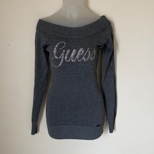 Guess women’s long sleeve sweater used good condition size medium.  #5